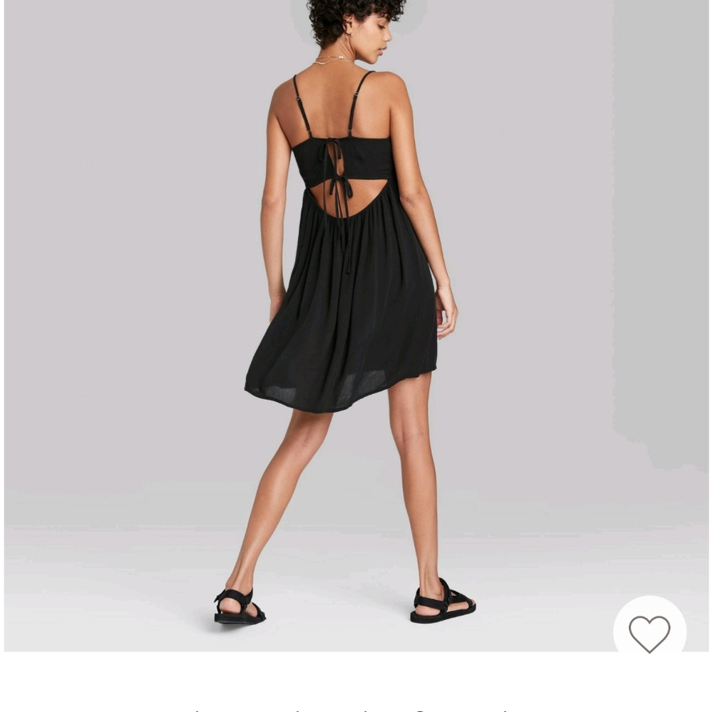 Wild Fable Open Back Babydoll Dress/coverup - Picture 1 of 6